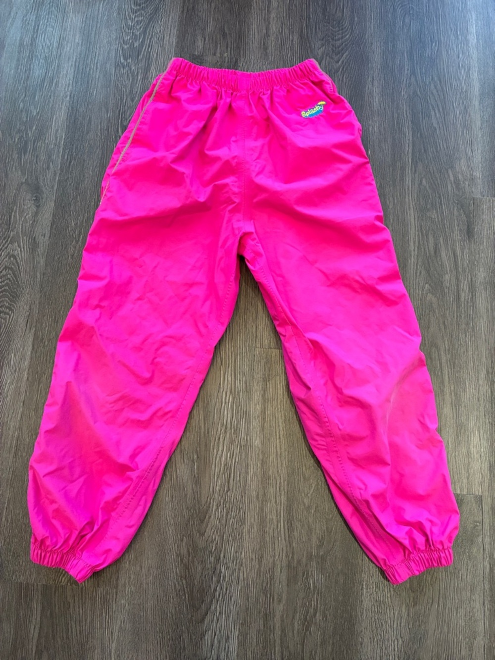 Splashy (6-7) Pink Spring Splash Pants with Reflective Strip